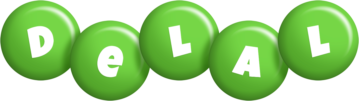 Delal candy-green logo