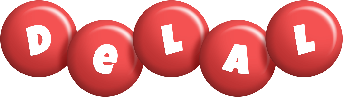 Delal candy-red logo