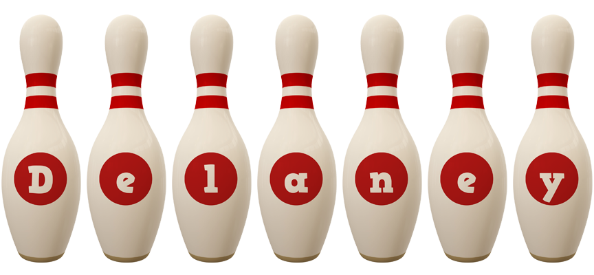 Delaney bowling-pin logo