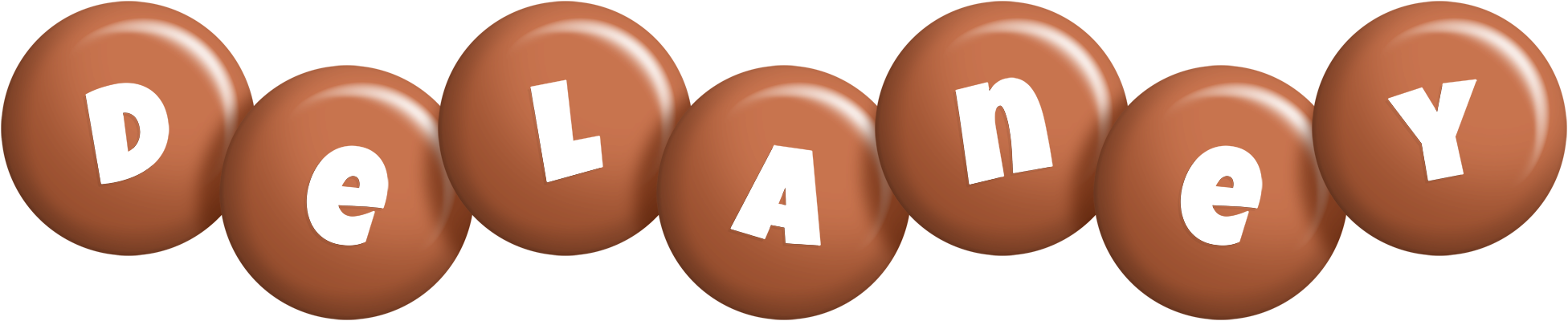 Delaney candy-brown logo
