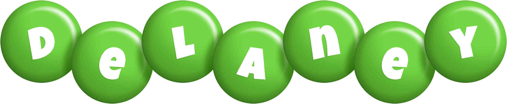 Delaney candy-green logo
