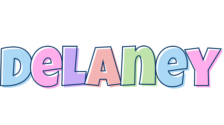Delaney pastel logo