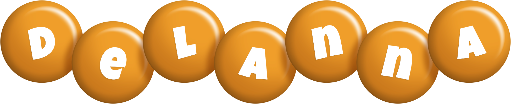 Delanna candy-orange logo