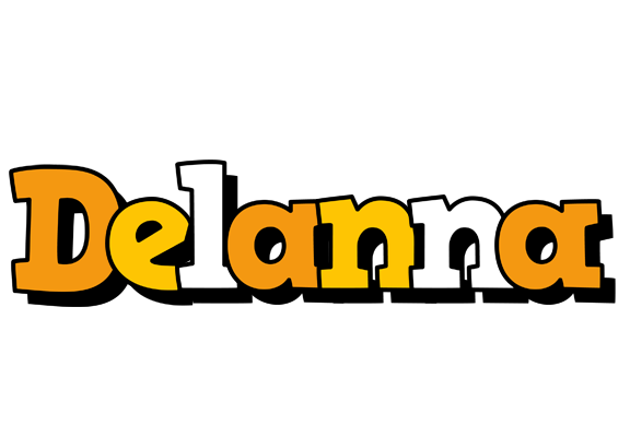 Delanna cartoon logo