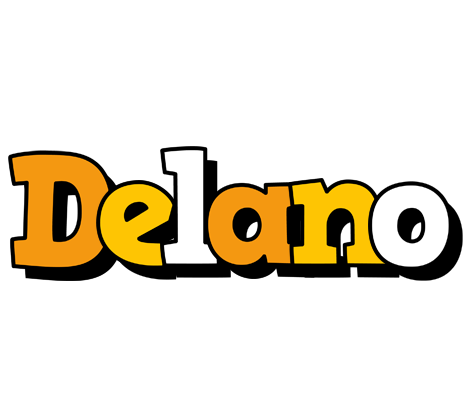 Delano cartoon logo