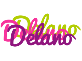 Delano flowers logo