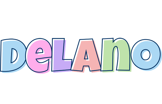 Delano pastel logo