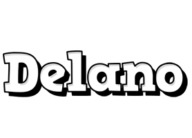 Delano snowing logo