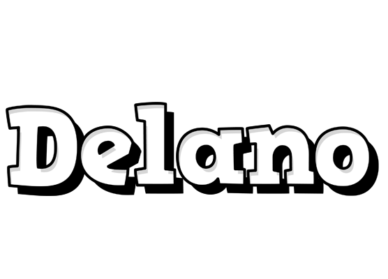 Delano snowing logo