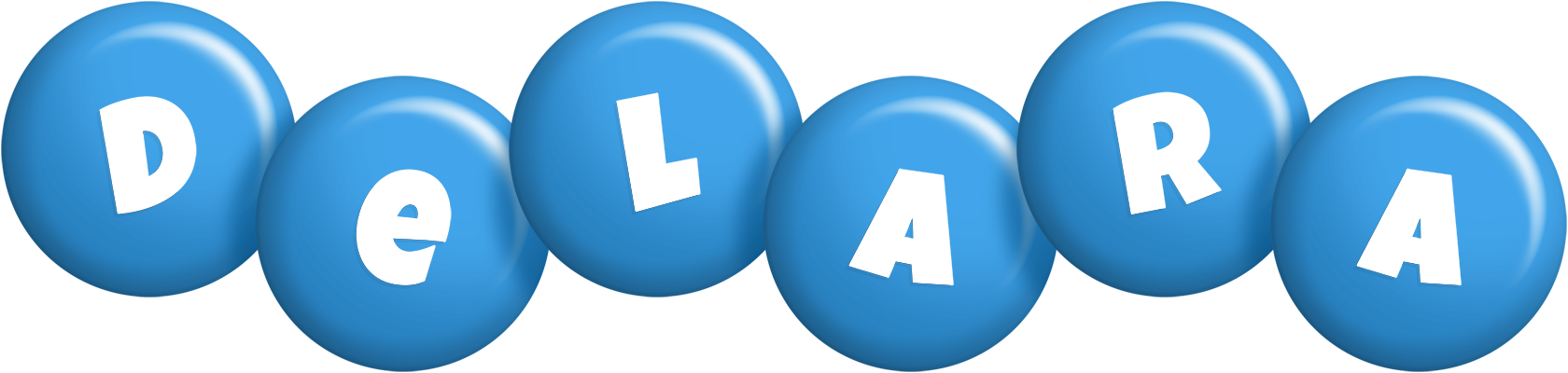 Delara candy-blue logo