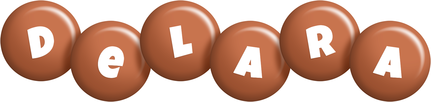 Delara candy-brown logo