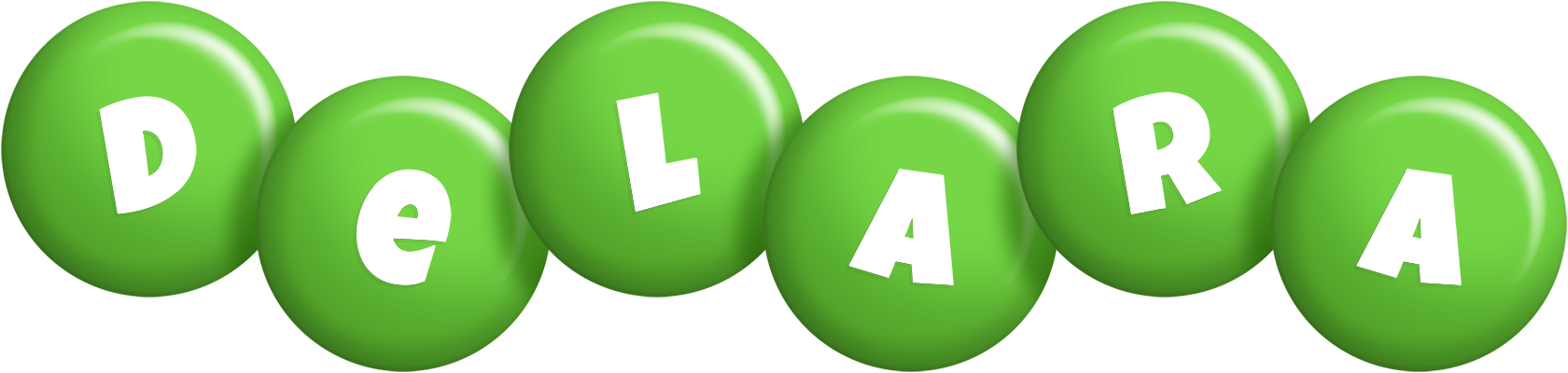 Delara candy-green logo