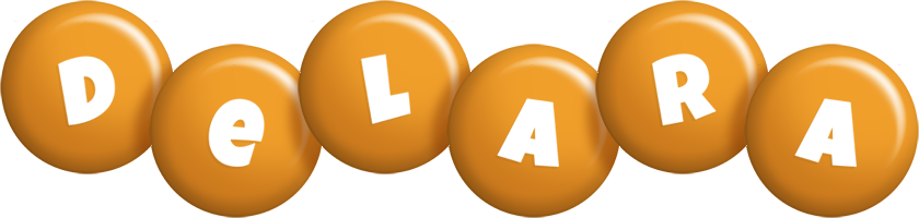 Delara candy-orange logo