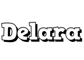Delara snowing logo