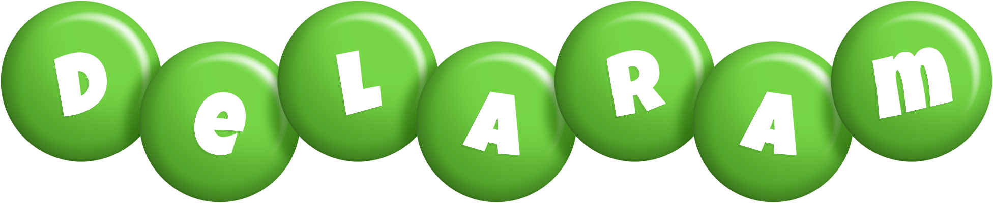Delaram candy-green logo