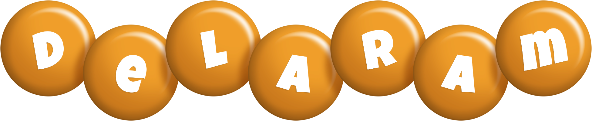 Delaram candy-orange logo