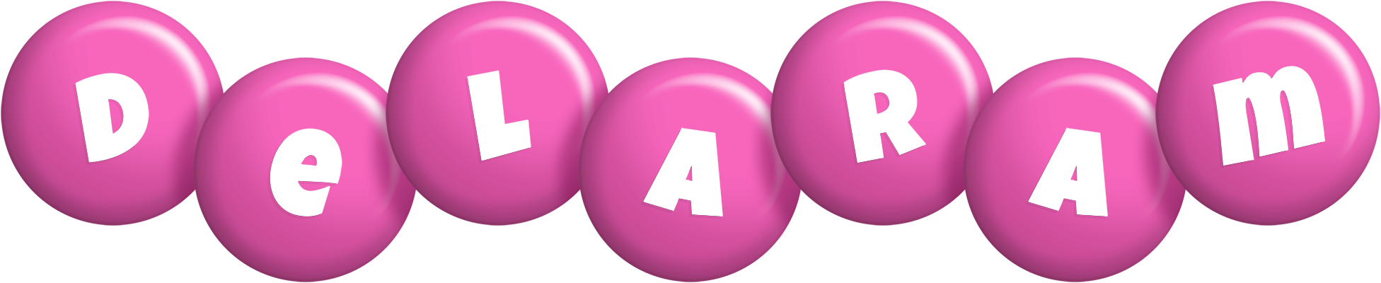 Delaram candy-pink logo