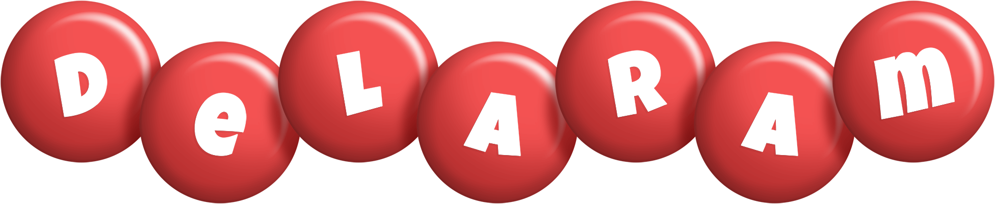 Delaram candy-red logo