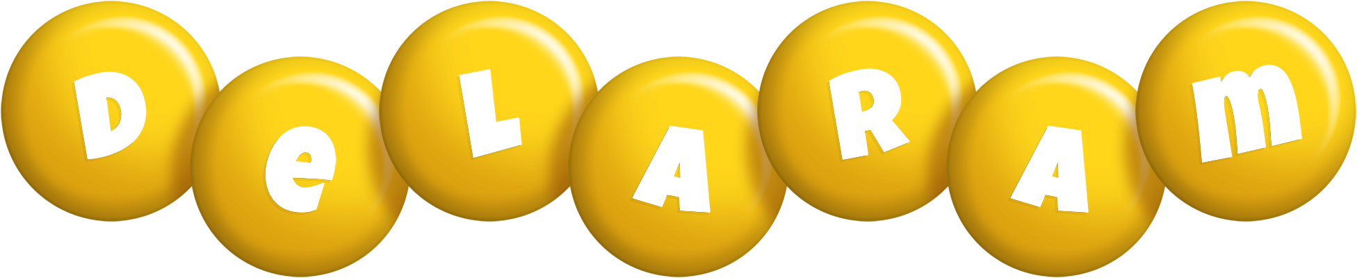 Delaram candy-yellow logo