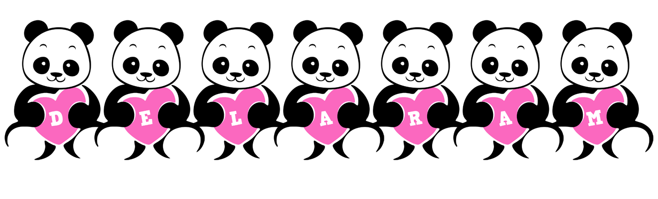 Delaram love-panda logo
