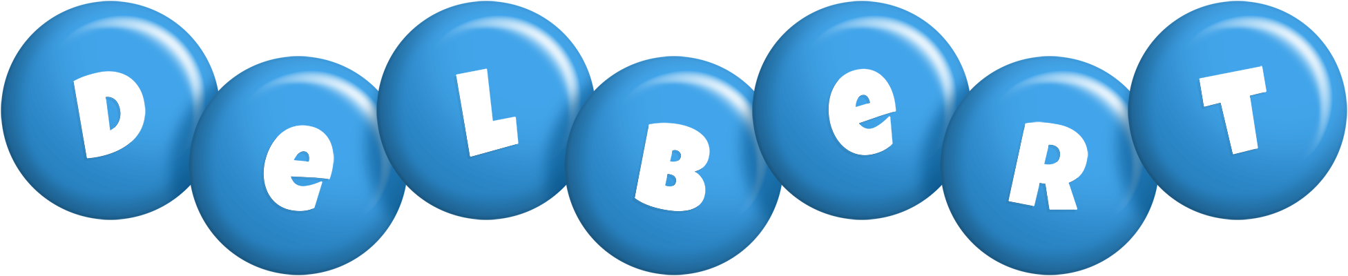 Delbert candy-blue logo