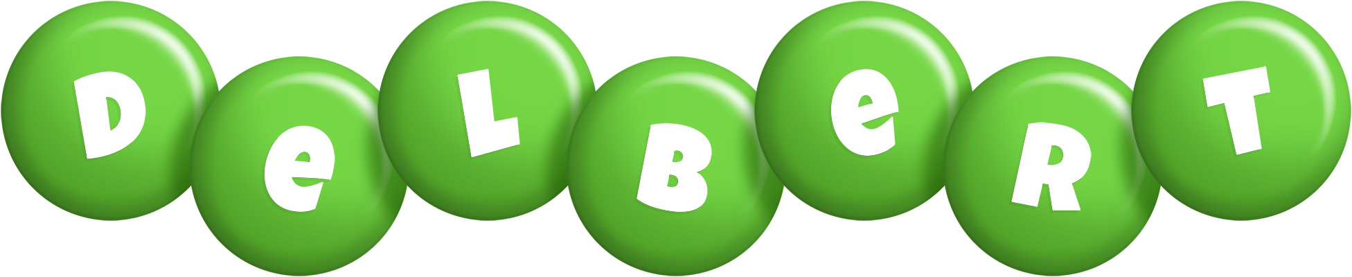Delbert candy-green logo