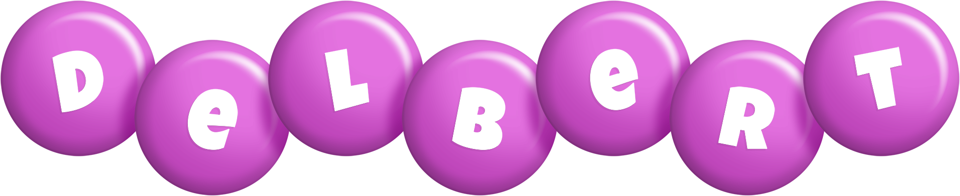 Delbert candy-purple logo