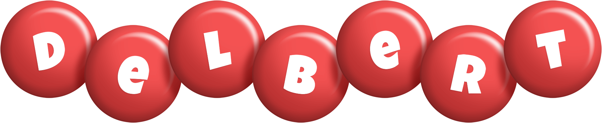 Delbert candy-red logo
