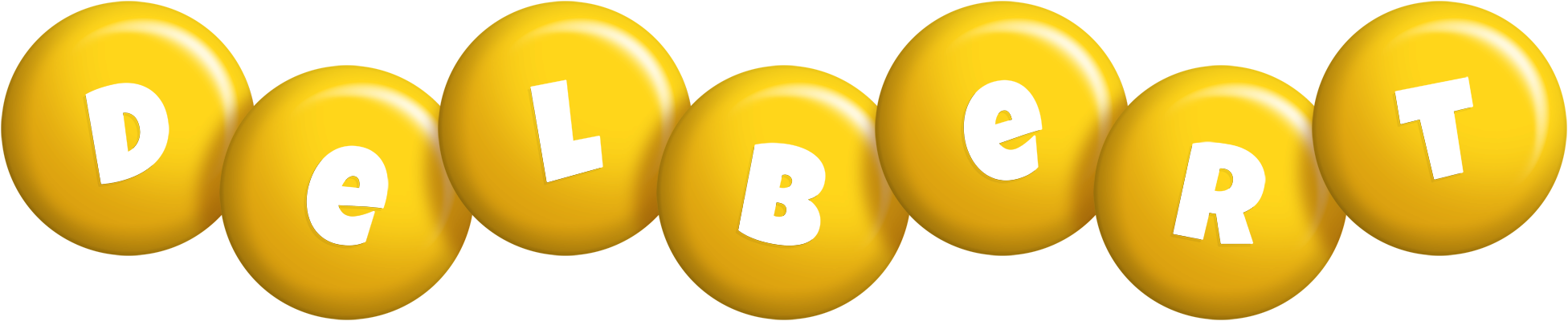 Delbert candy-yellow logo