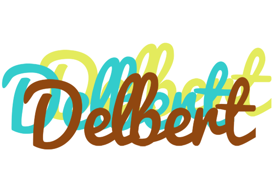 Delbert cupcake logo