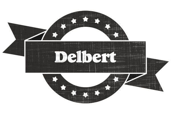 Delbert grunge logo