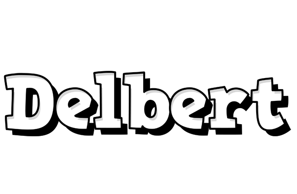 Delbert snowing logo