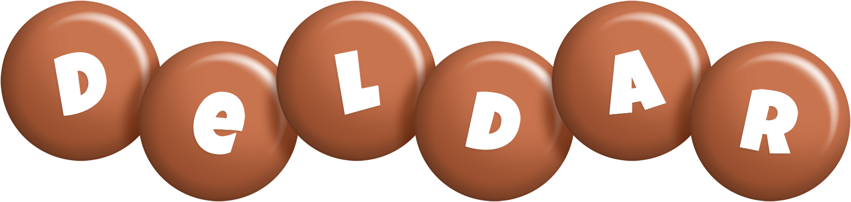 Deldar candy-brown logo
