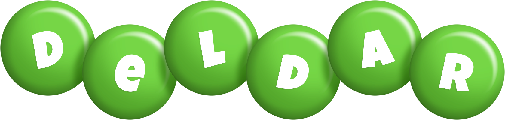 Deldar candy-green logo