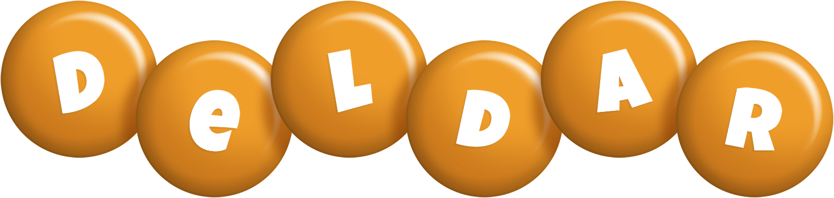 Deldar candy-orange logo