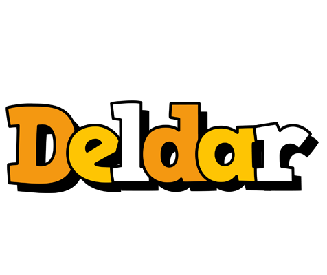 Deldar cartoon logo