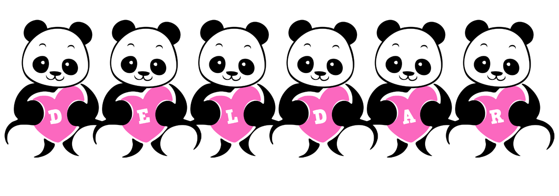 Deldar love-panda logo