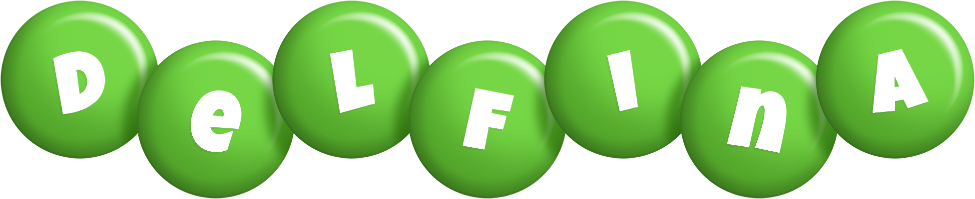 Delfina candy-green logo
