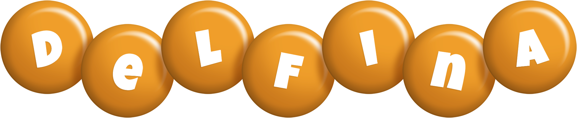 Delfina candy-orange logo