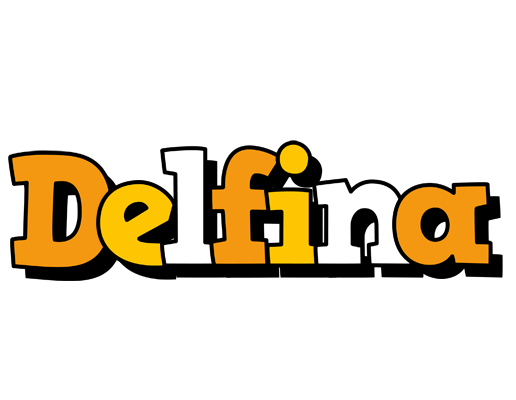 Delfina cartoon logo