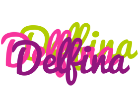 Delfina flowers logo