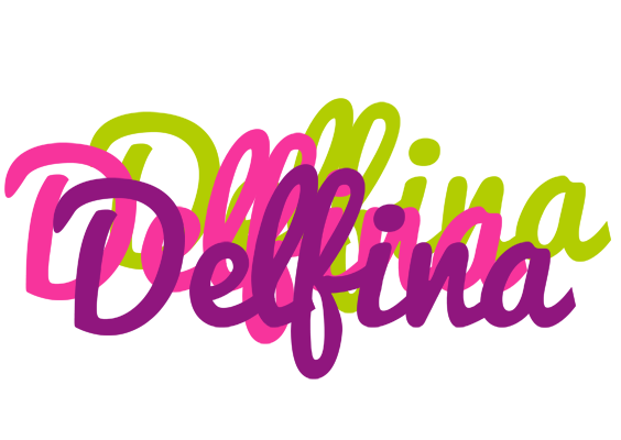 Delfina flowers logo