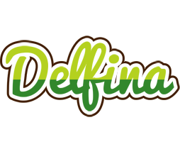 Delfina golfing logo
