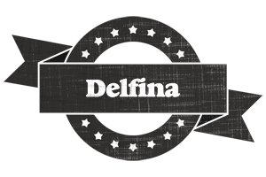 Delfina grunge logo