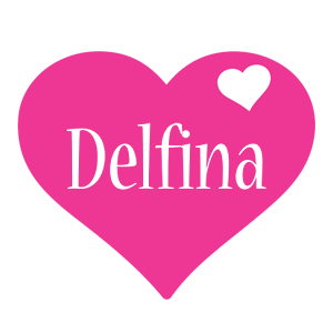 Delfina love-heart logo
