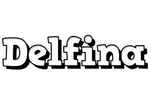 Delfina snowing logo