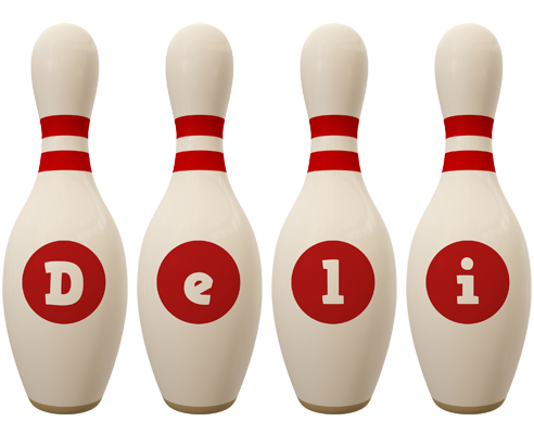 Deli bowling-pin logo