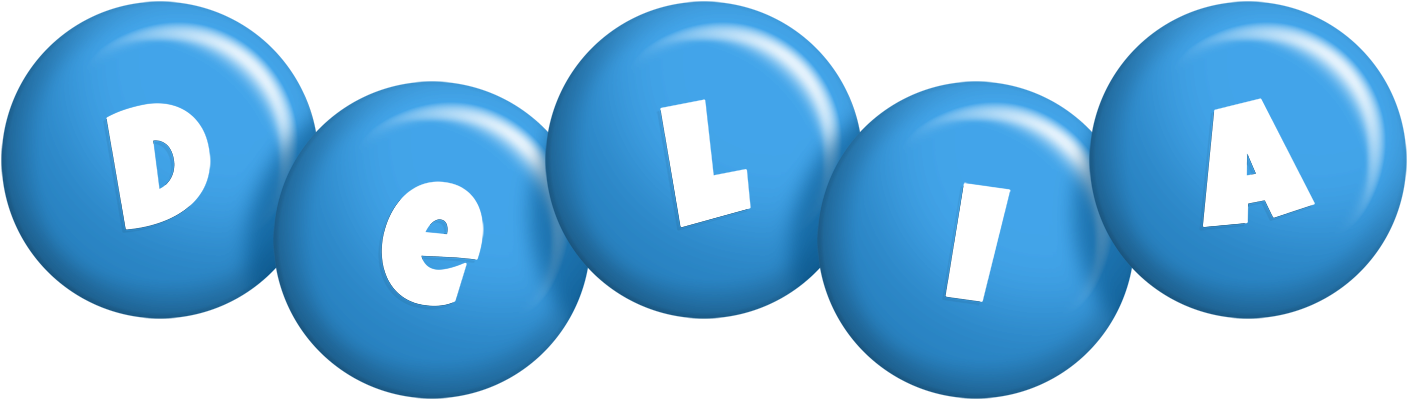 Delia candy-blue logo