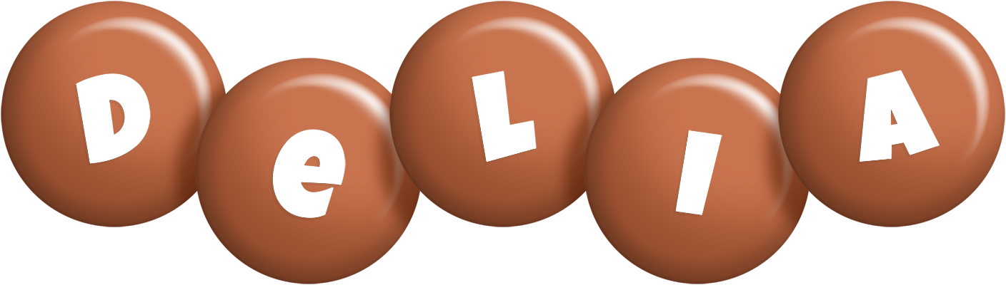 Delia candy-brown logo