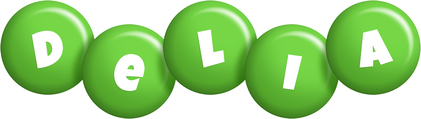Delia candy-green logo